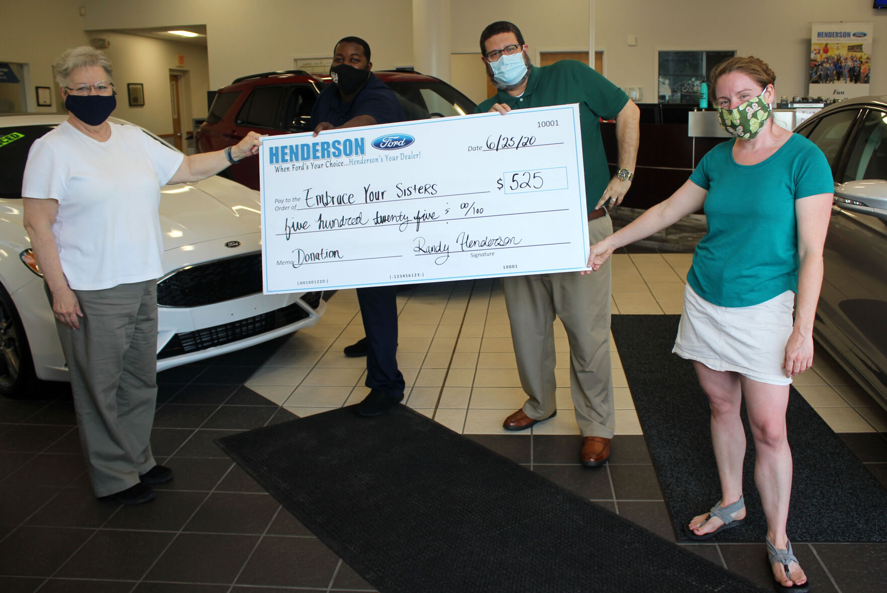 Henderson Ford has made a donation to Embrace Your Sisters (EYS)
